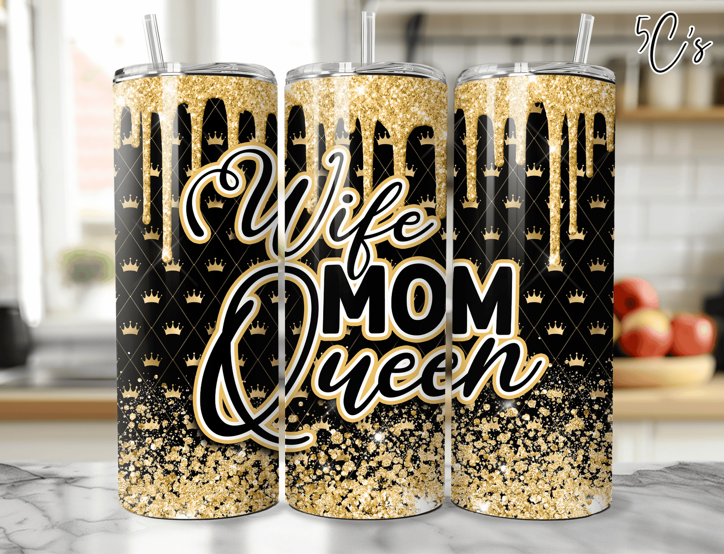 Wife Mom Queen Tumbler