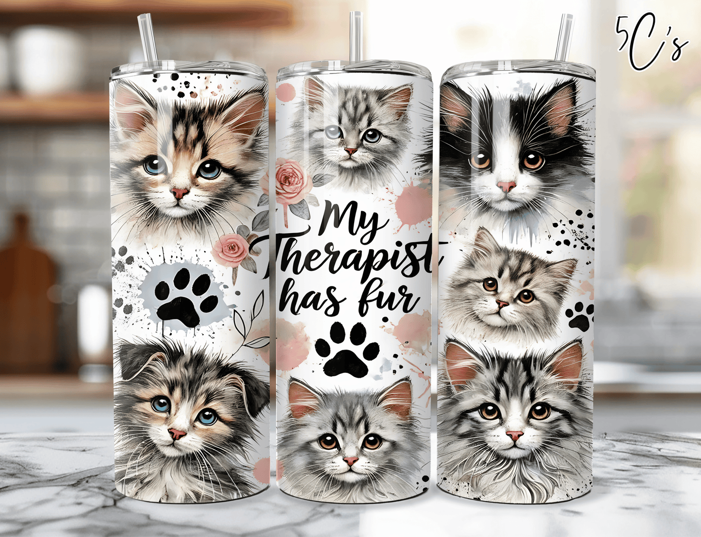 My Therapist Has Fur Tumbler