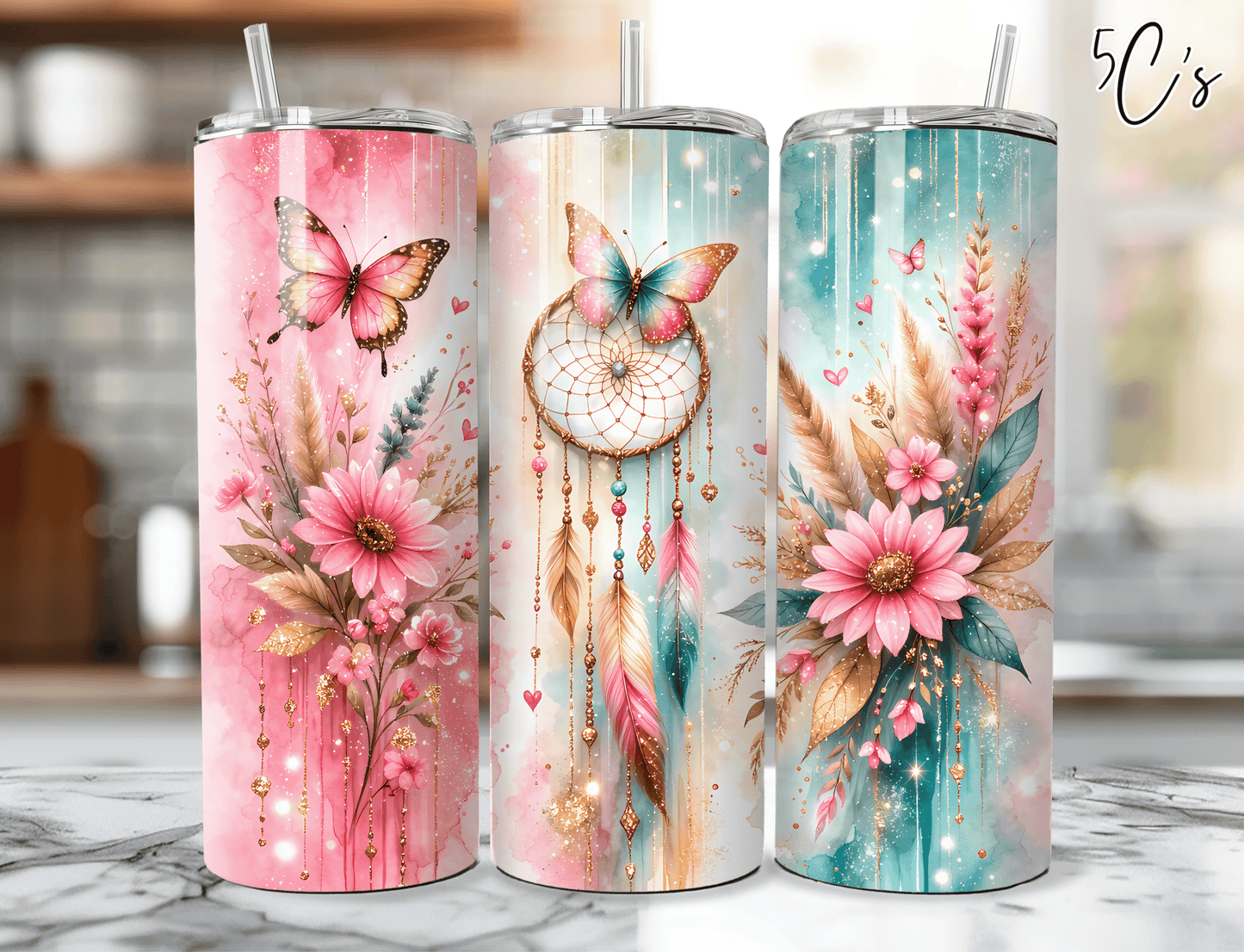 Dreamcatcher Florals Tumbler