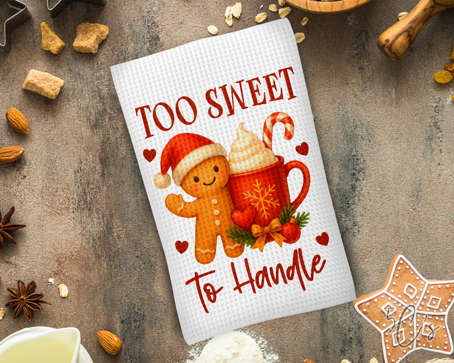 Too Sweet To Handle Dish Towel