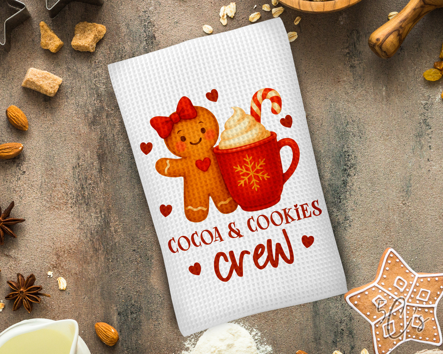 Cocoa & Cookies Crew Dish Towel