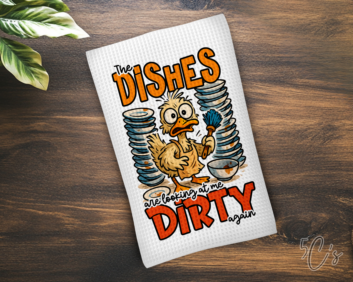 Looking At Me Dirty Dish Towel