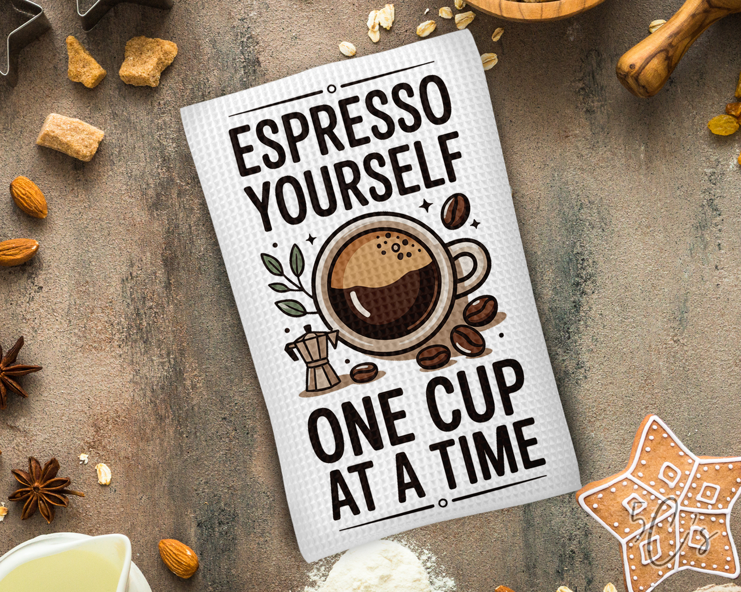 Espresso Yourself Dish Towel