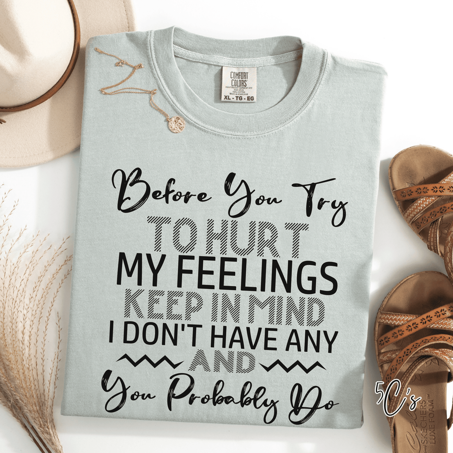Before You Try Hurt My Feelings Graphic Tee