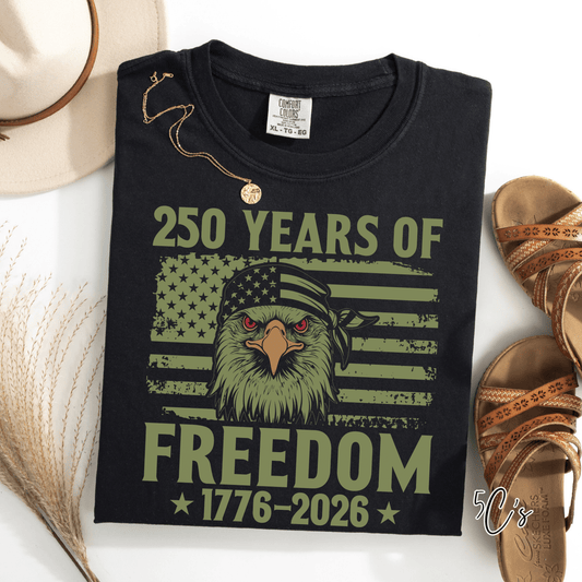 250 Years America Anniversary Graphic Tee