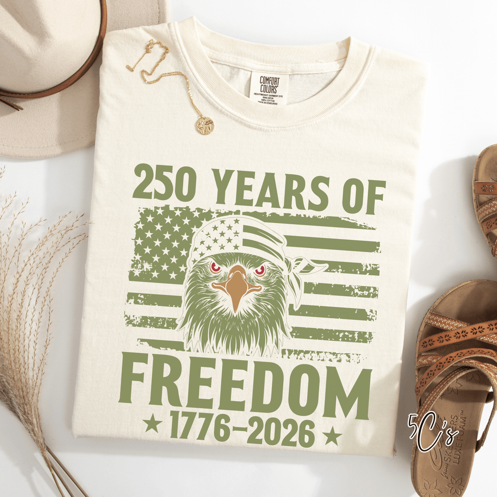 250 Years America Anniversary Graphic Tee