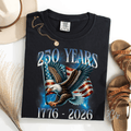 250 Years Blue Eagle Flag Graphic Tee