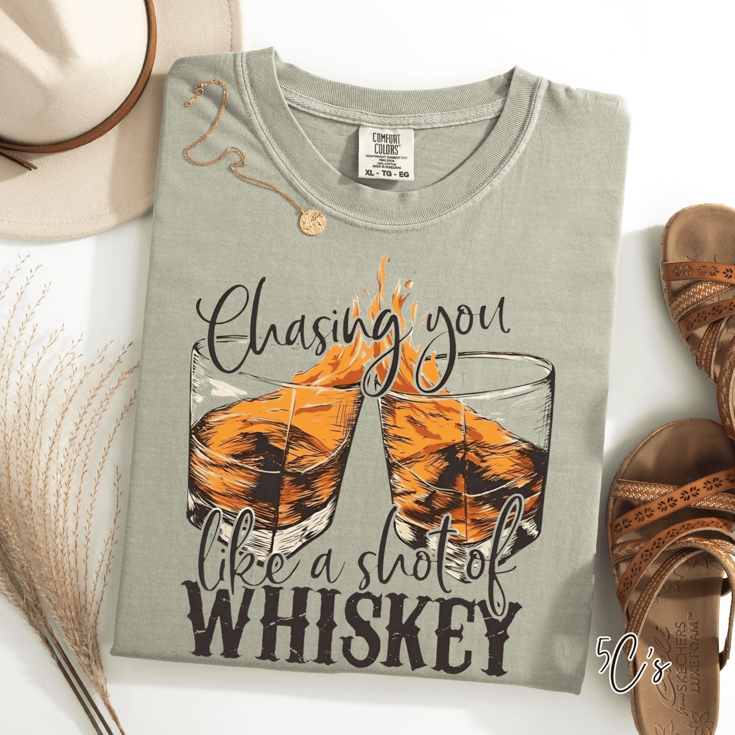 Chasing You Like A Shot Of Whiskey Graphic Tee