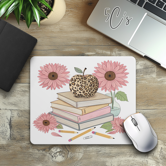 Leopard Apple Books Mouse Pad