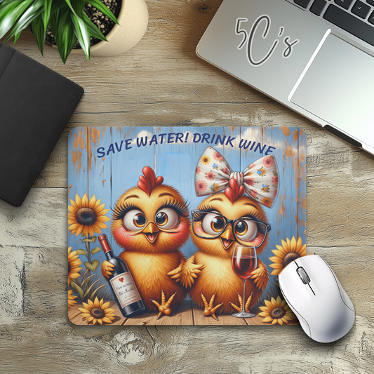 Save Water.... Drink Wine Mouse Pad