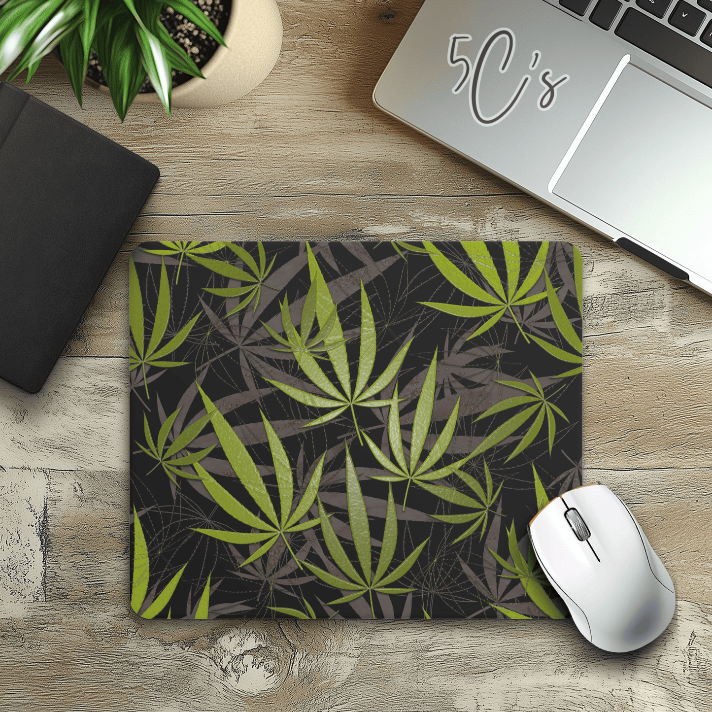 420 Leaves Mouse Pad