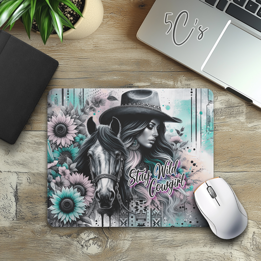 Stay Wild Cowgirl Mouse Pad