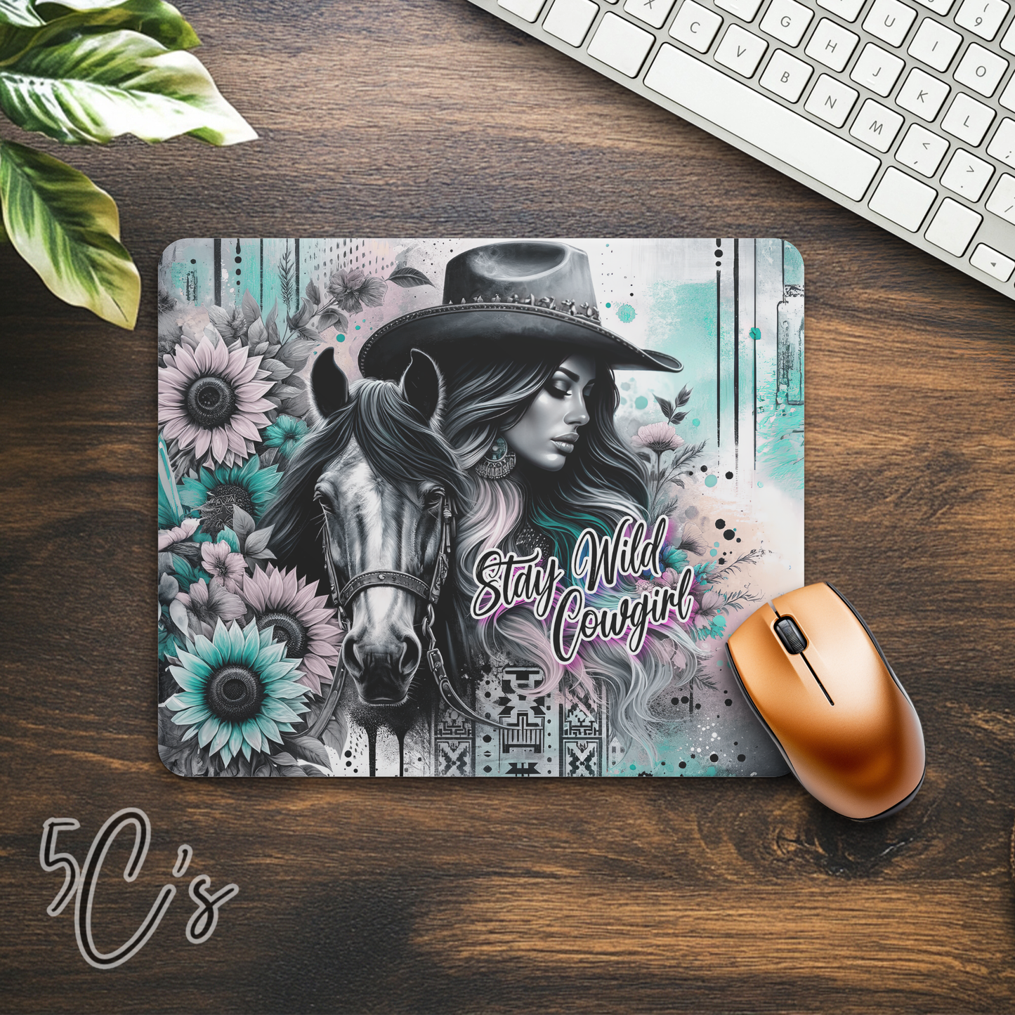 Stay Wild Cowgirl Mouse Pad