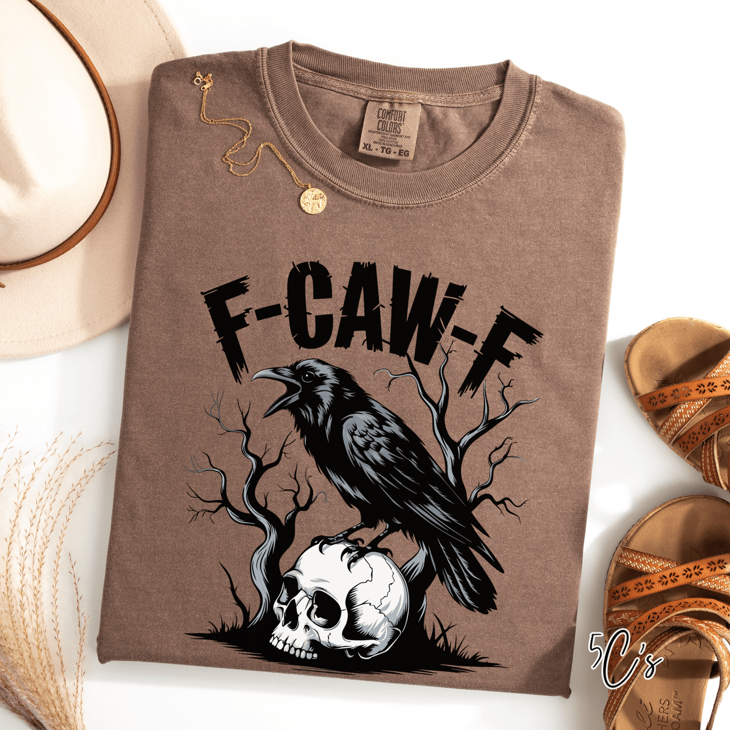 F-Caw-F Black Crow Graphic Tee