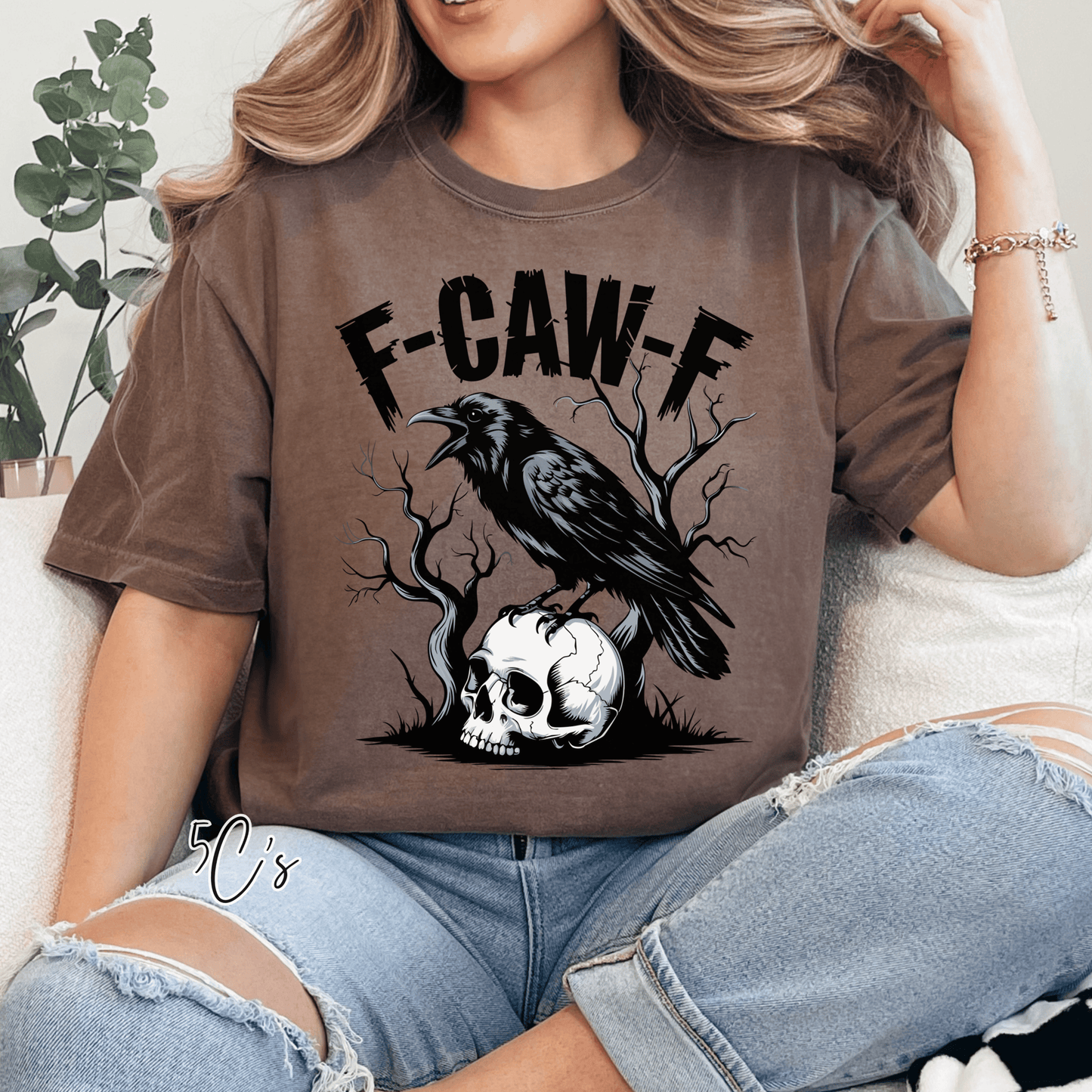 F-Caw-F Black Crow Graphic Tee