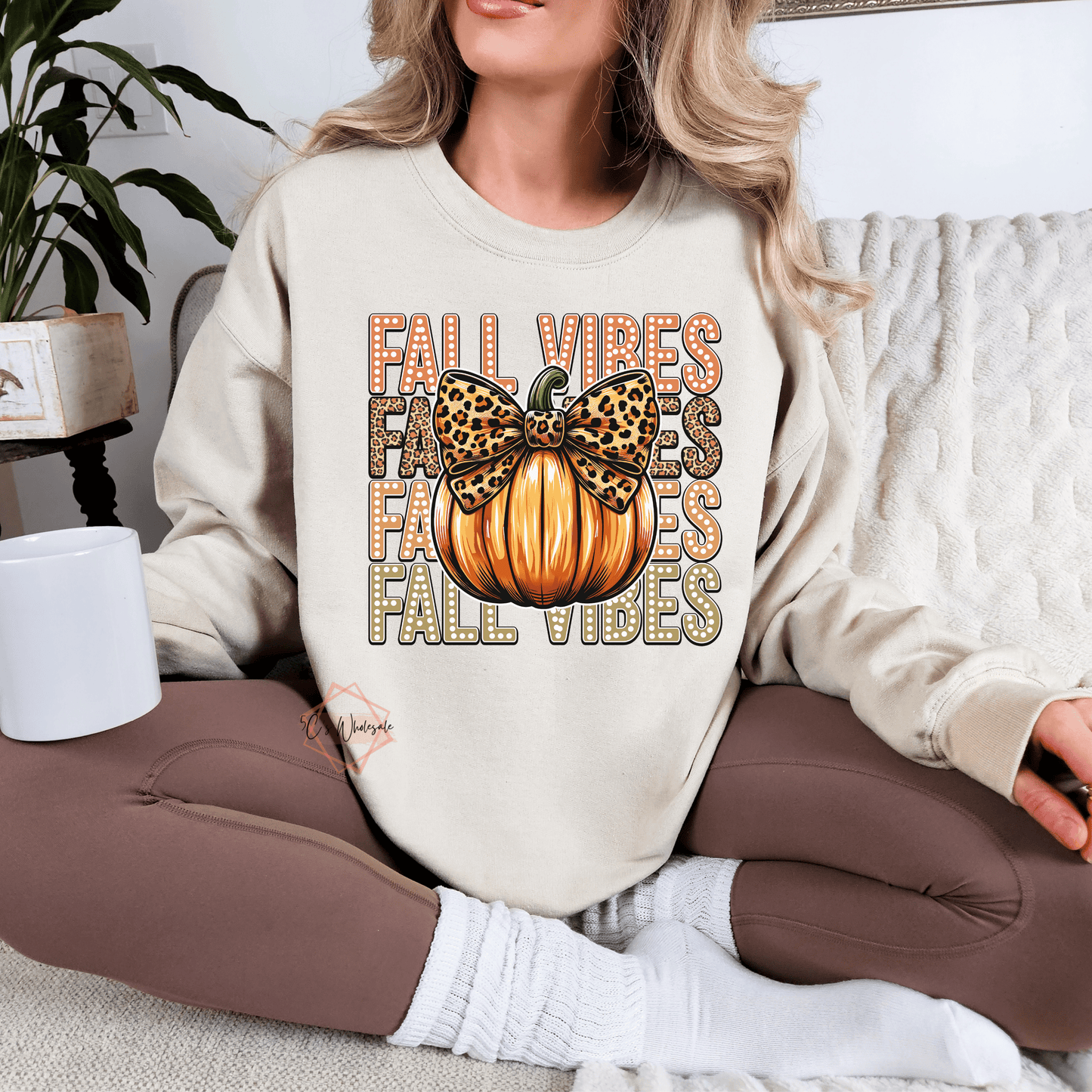 Fall Vibes Pumpkin Sweatshirt