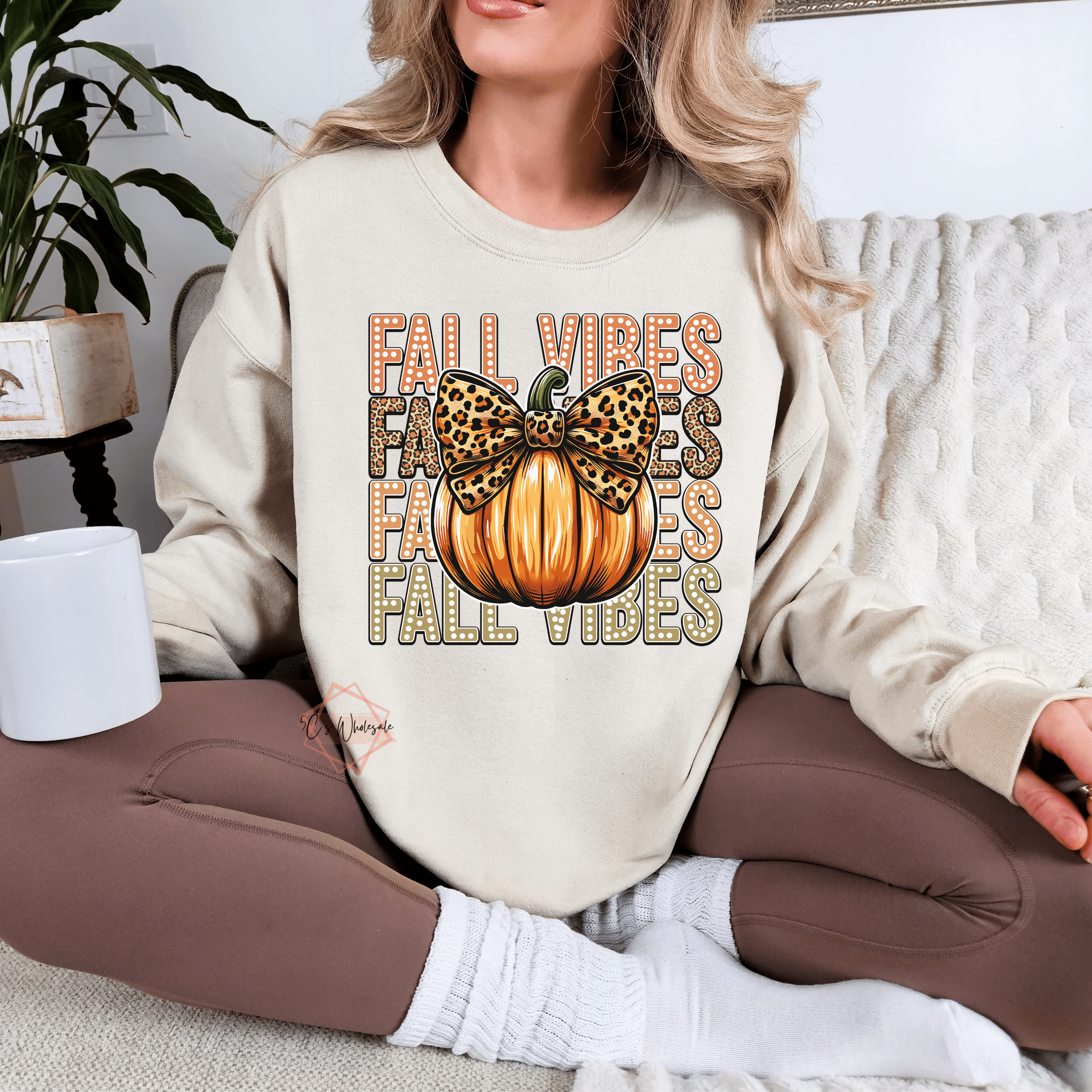 Fall Vibes Pumpkin Sweatshirt
