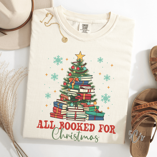 All Booked For Christmas Graphic Tee