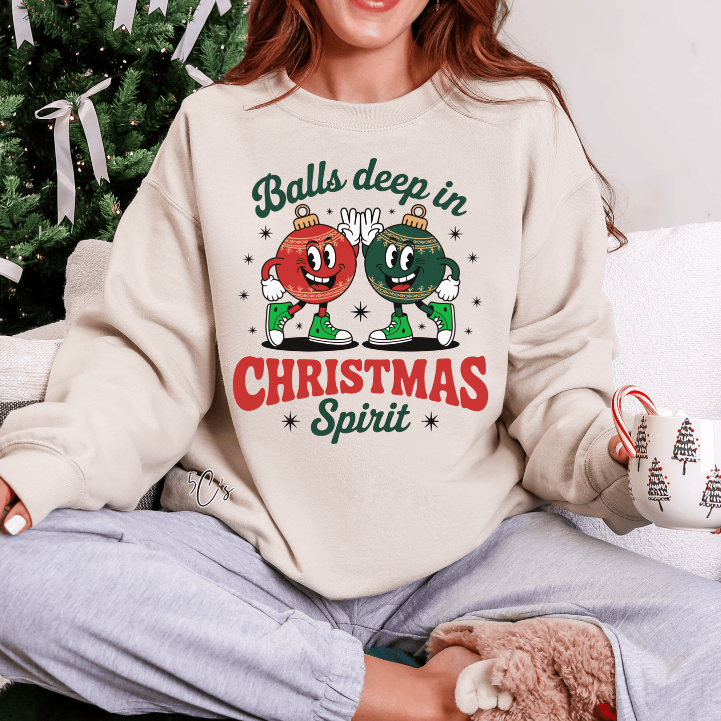 Balls Deep in Christmas Spirit Sweatshirt