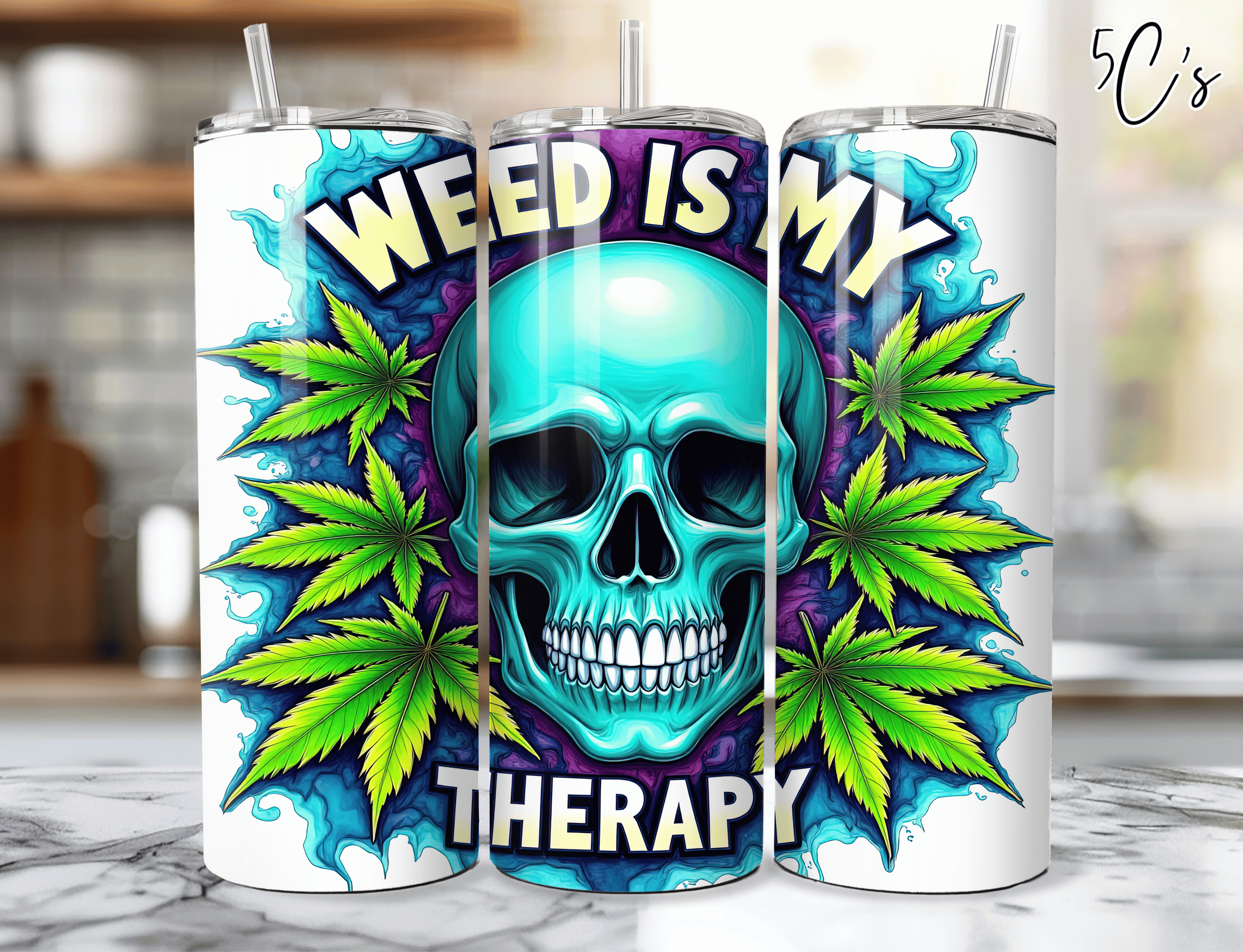 Weed Is My Therapy Tumbler