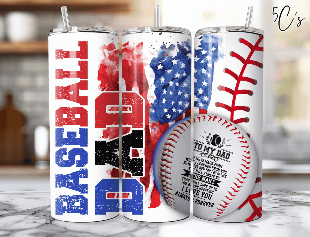 Baseball Dad Father's Day Tumbler