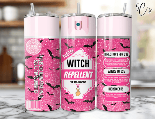 Witch Repellent Pink Tumbler