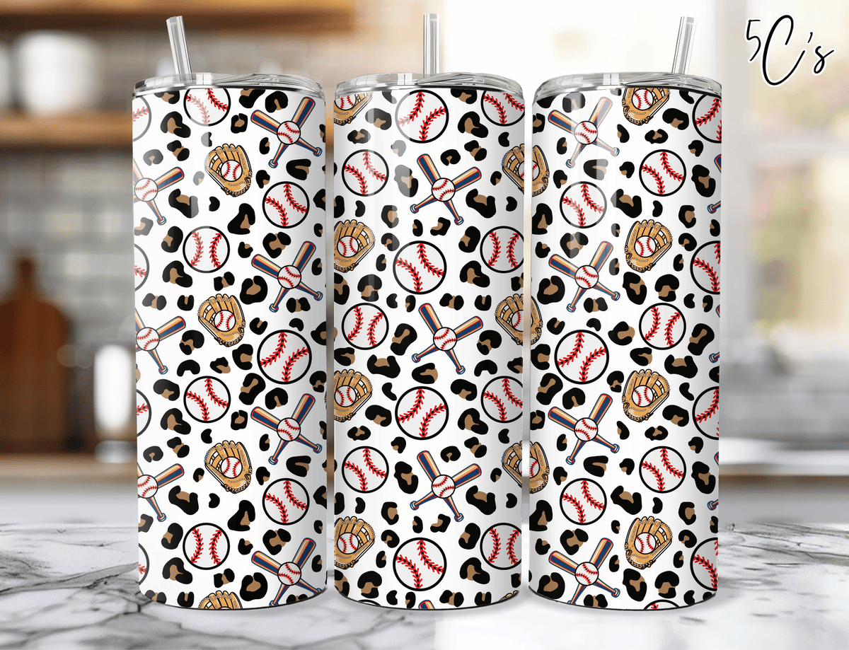 Baseball Leopard Tumbler