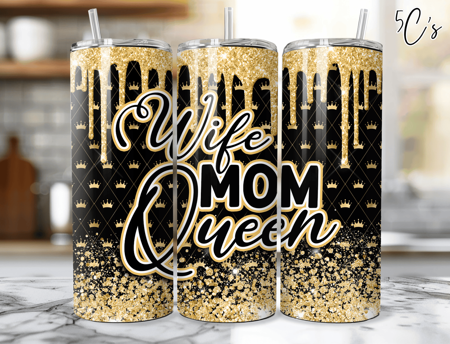Wife Mom Queen Tumbler
