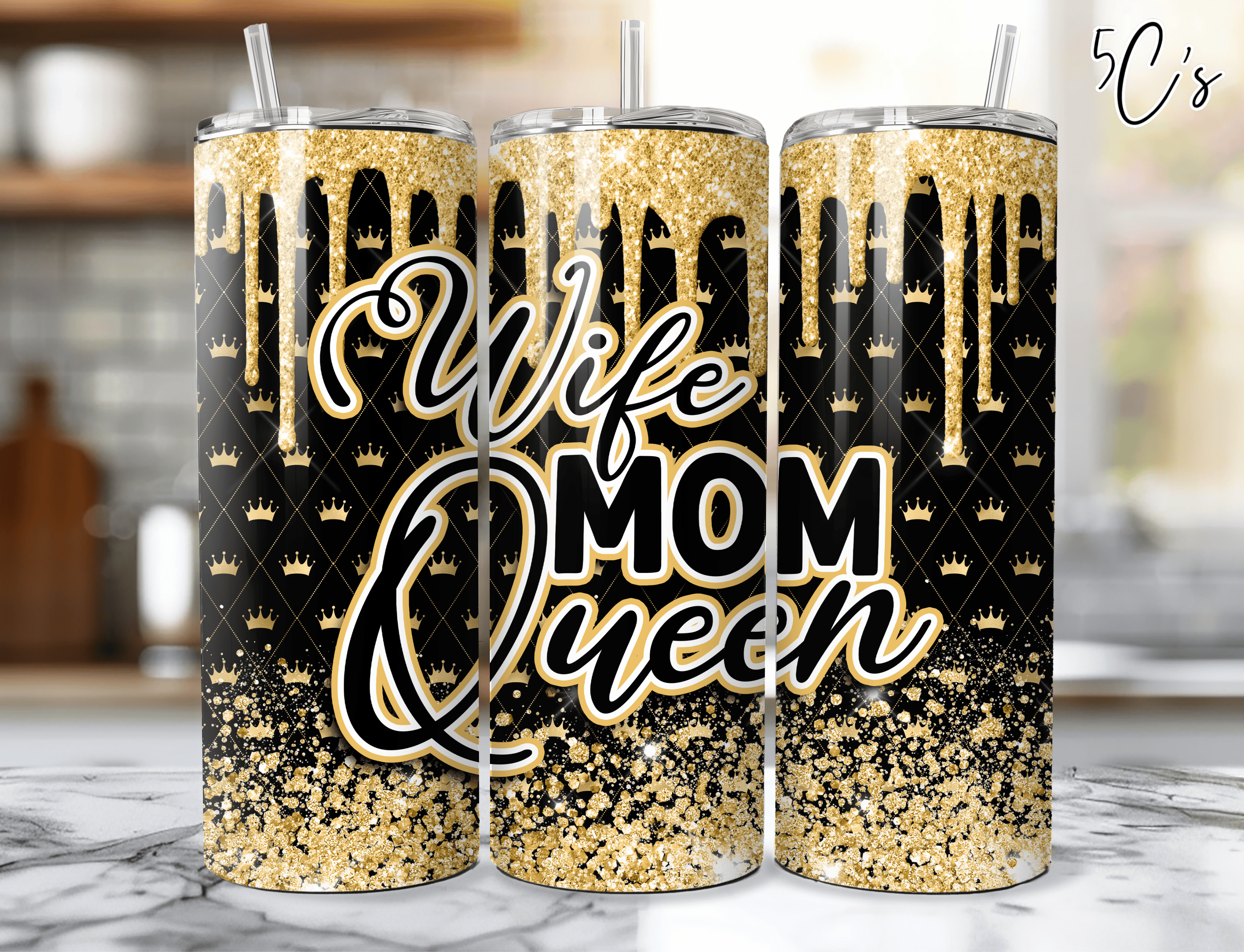 Wife Mom Queen Tumbler