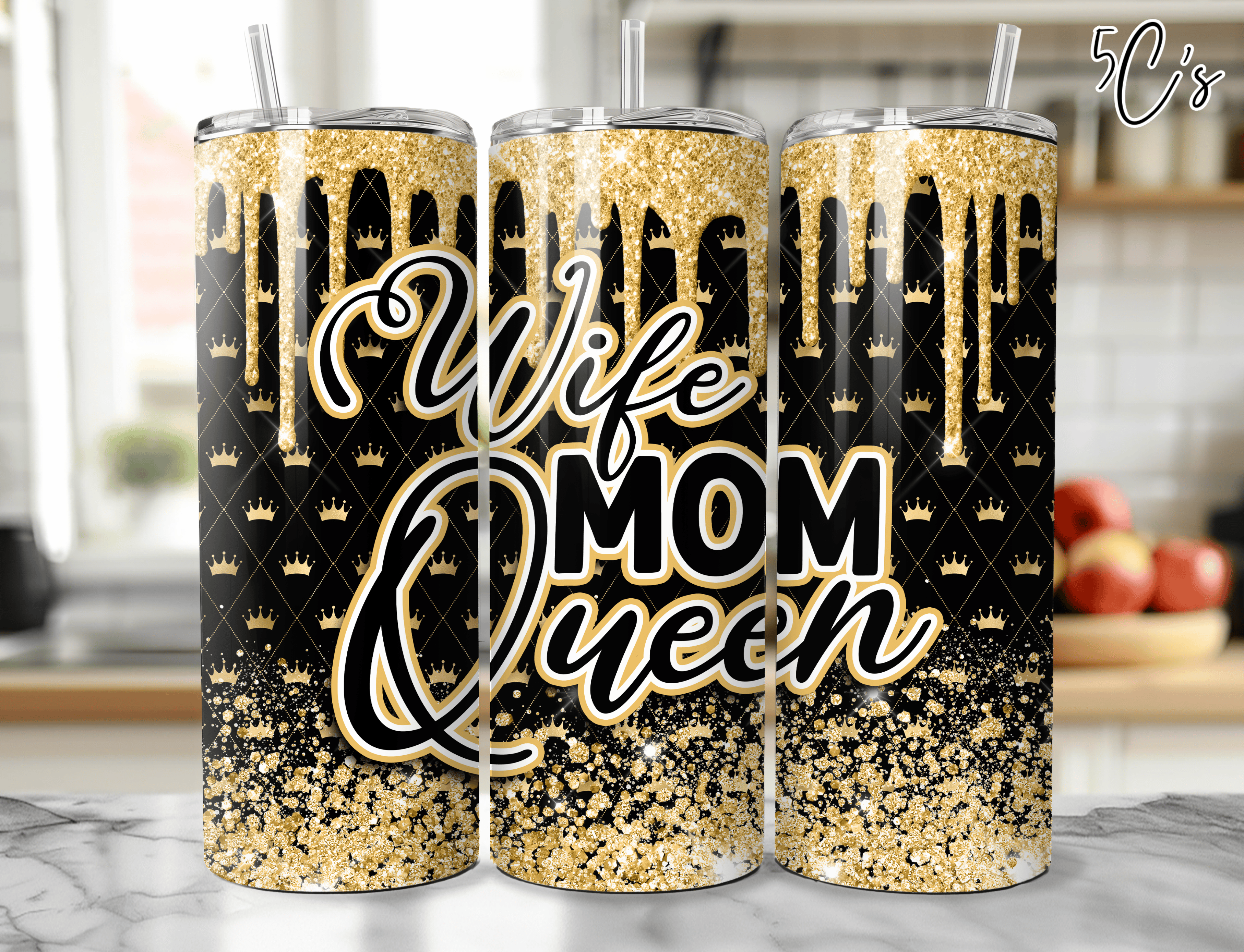 Wife Mom Queen Tumbler