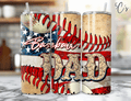 Baseball Dad Patriotic Father's Day Tumbler