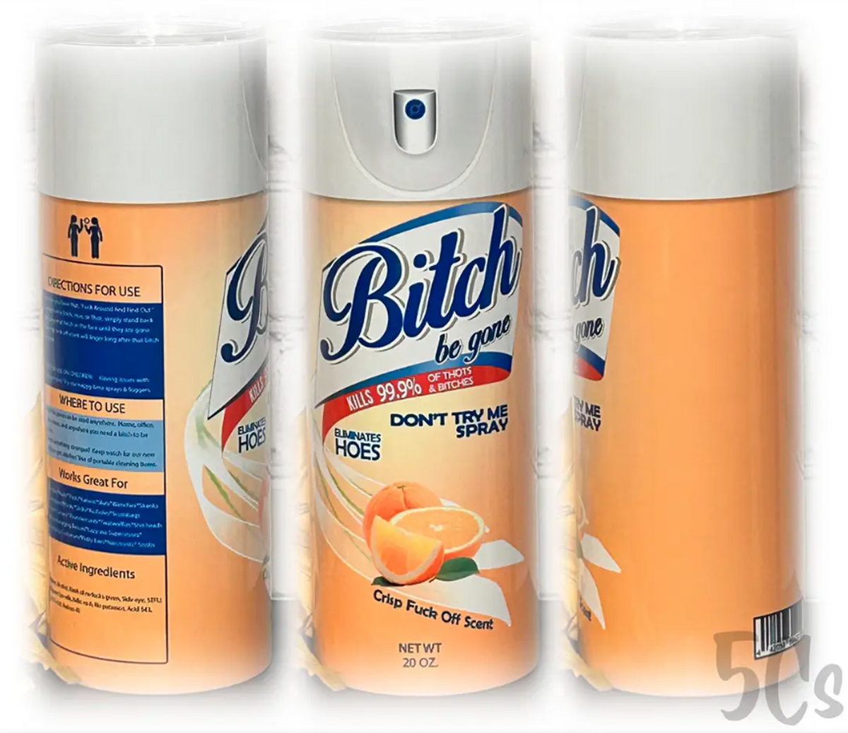Bitch Be Gone Orange Tumbler