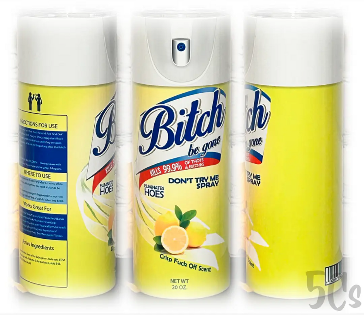 Bitch Be Gone Yellow Tumbler