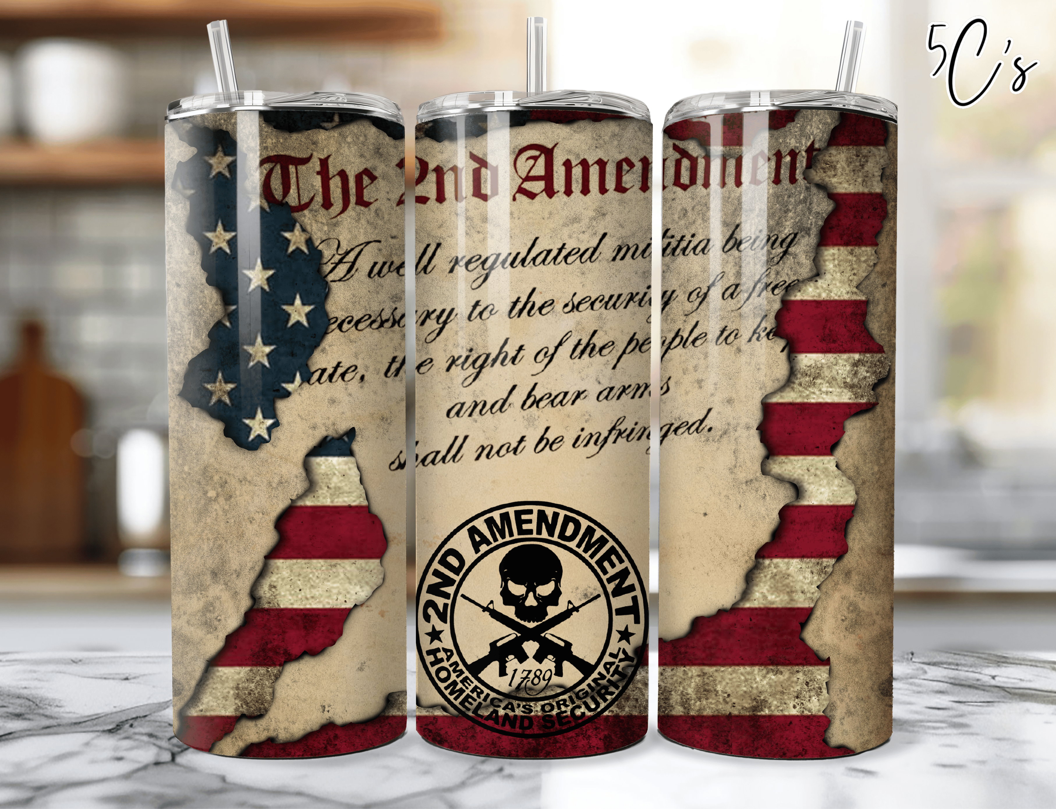 2nd Amendment Flag Tumbler