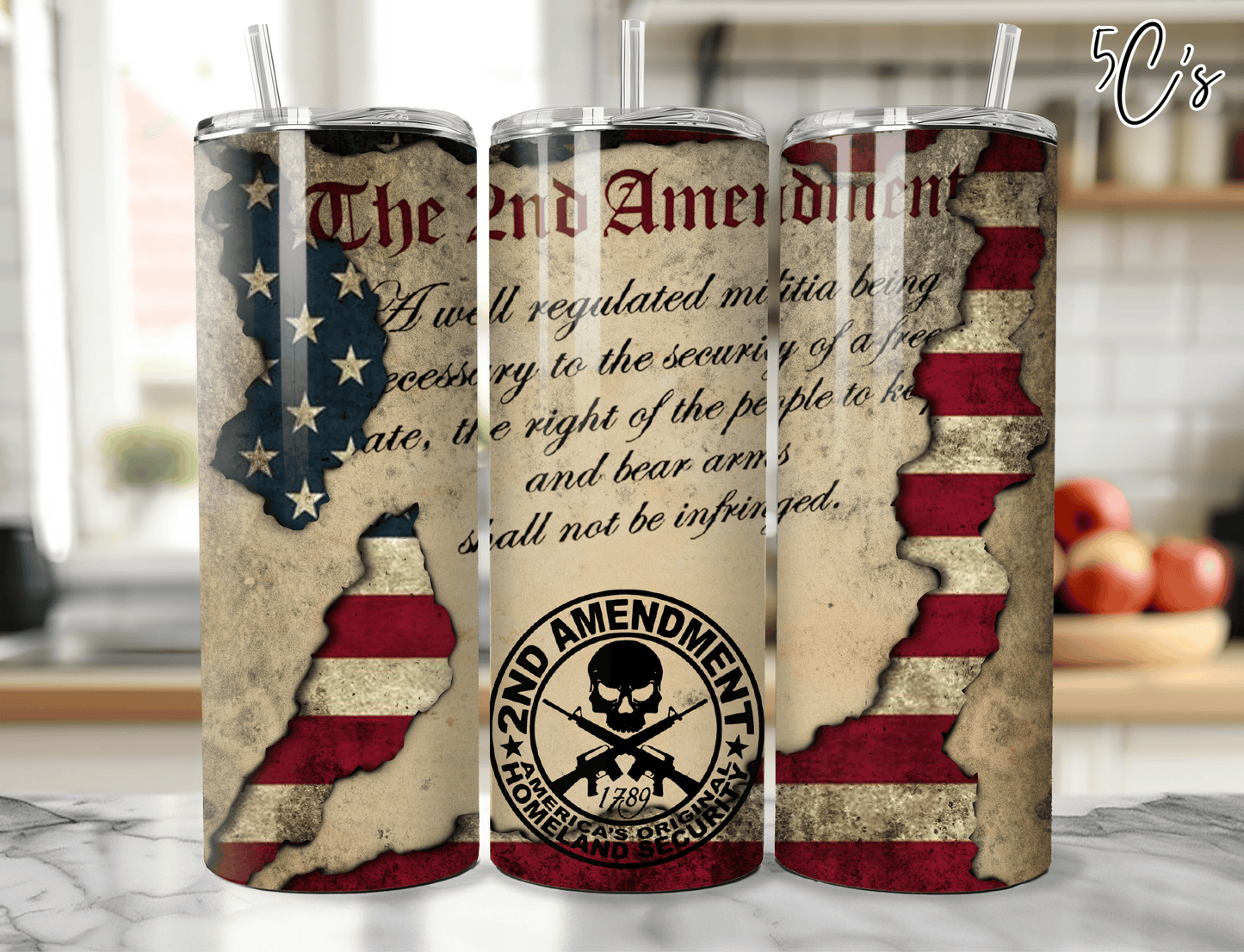 2nd Amendment Flag Tumbler