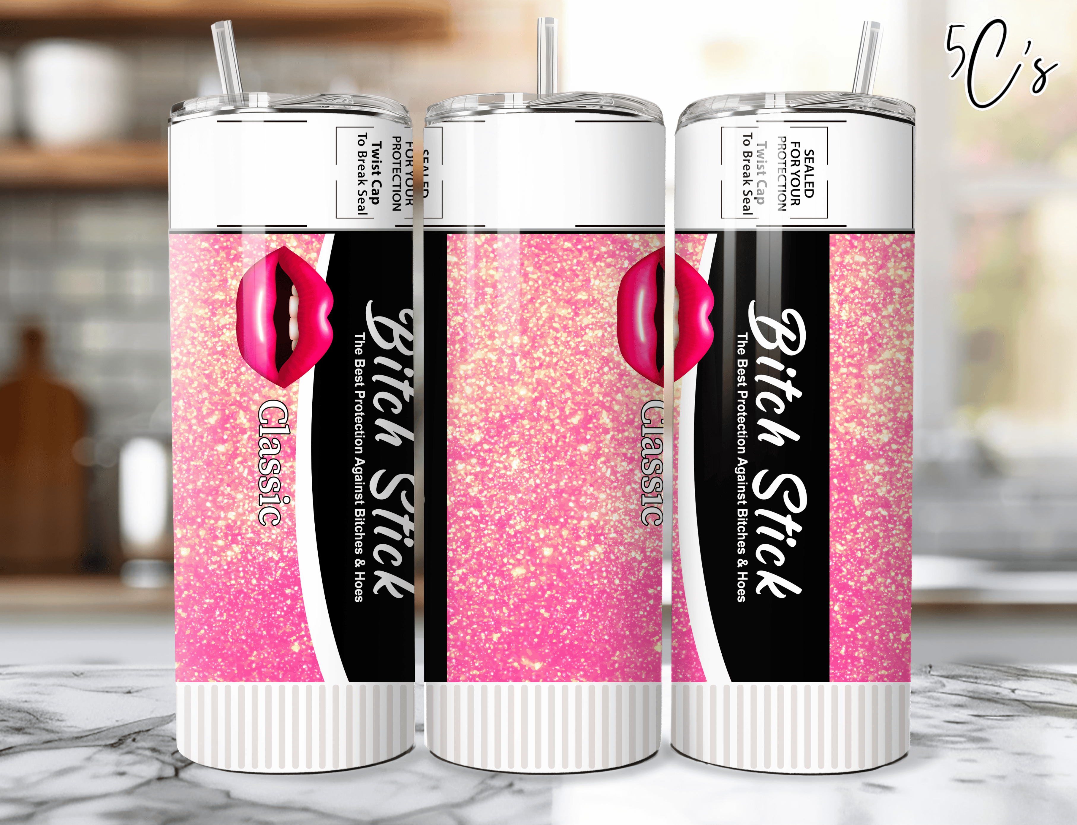 Bitch Stick Lips Tumbler