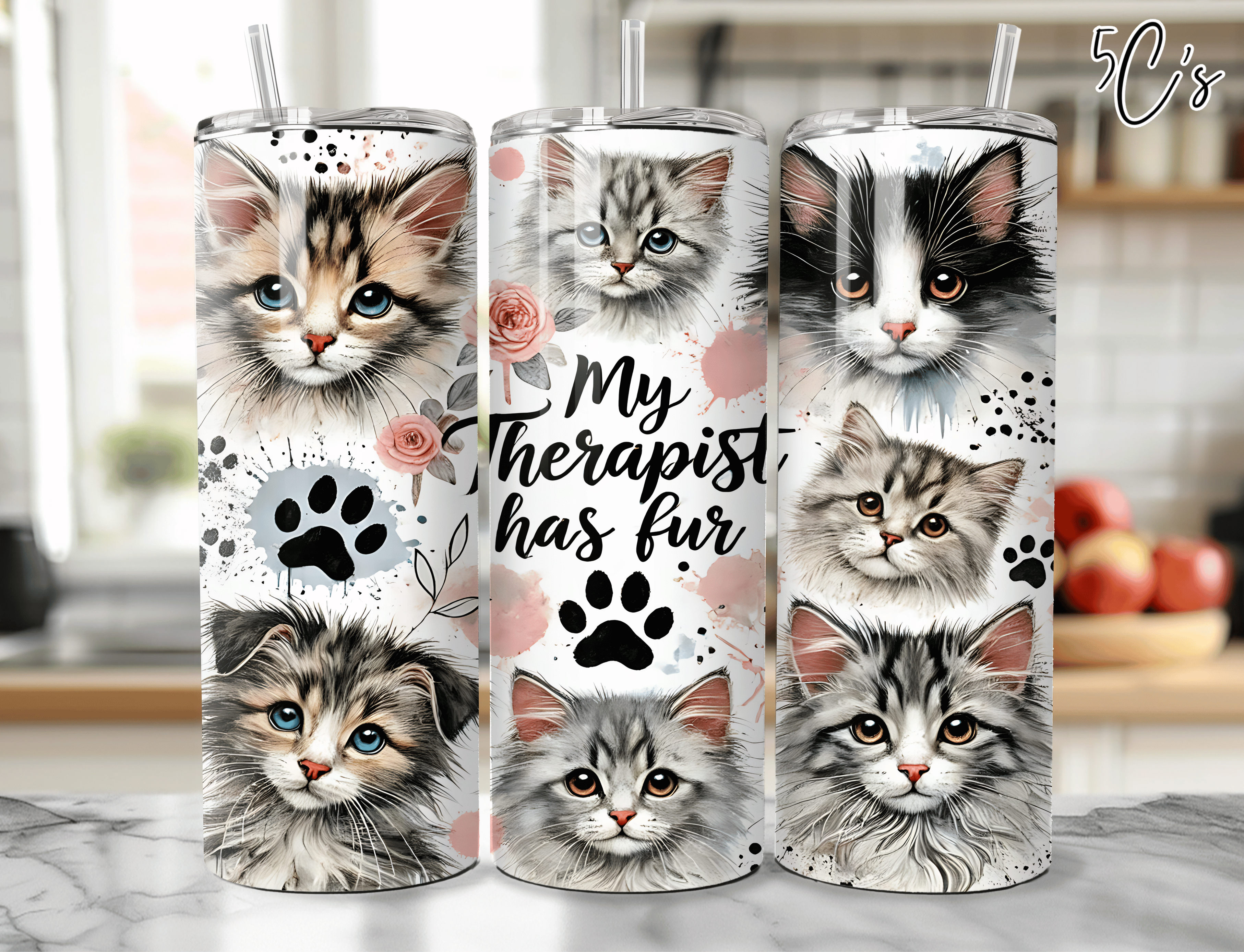 My Therapist Has Fur Tumbler
