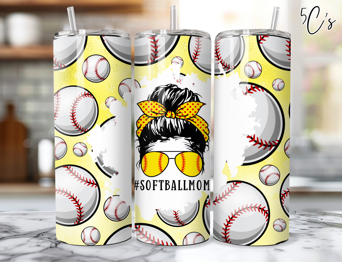 #SoftballMom Tumbler