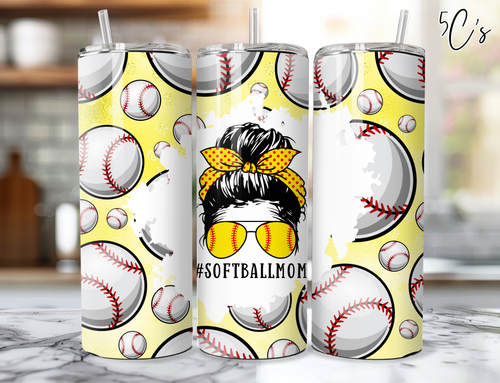 #SoftballMom Tumbler