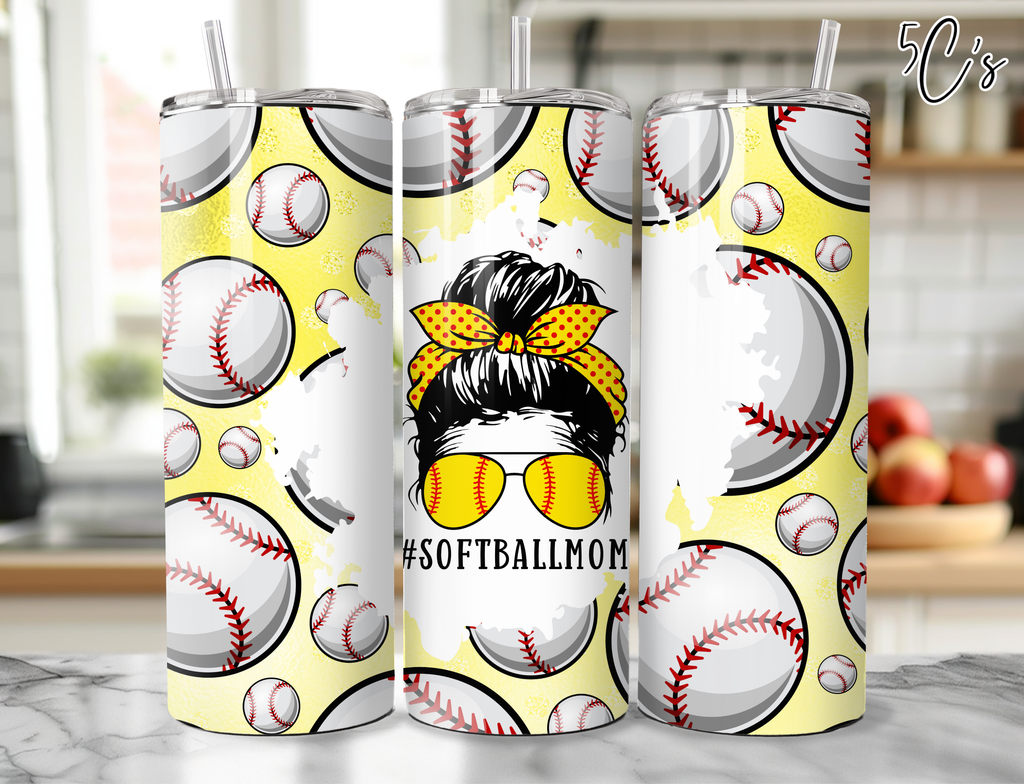 #SoftballMom Tumbler