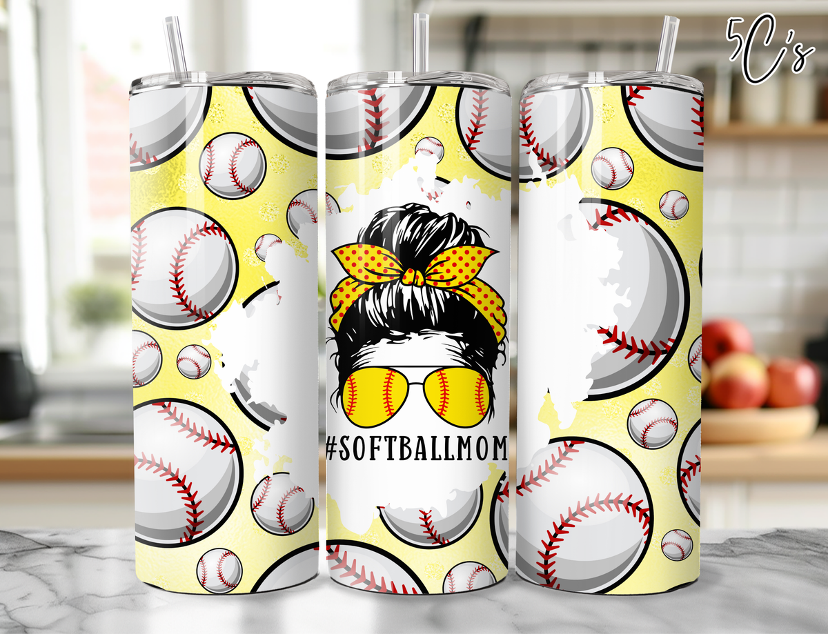 #SoftballMom Tumbler