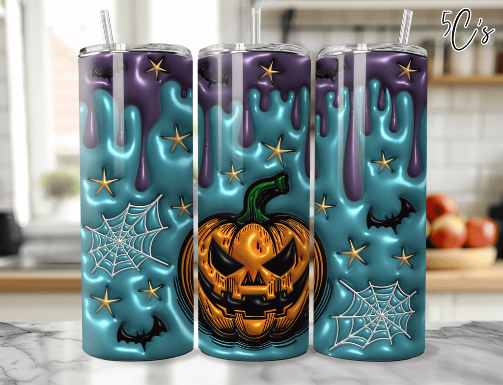 3D Jack-O-Lantern Fall Halloween Pumpkin Tumbler