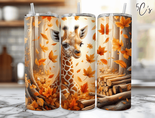 Woodland Giraffe Tumbler