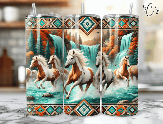 Western Horse Tumbler