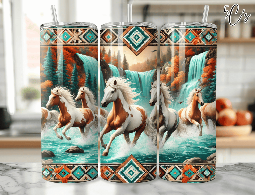 Western Horse Tumbler