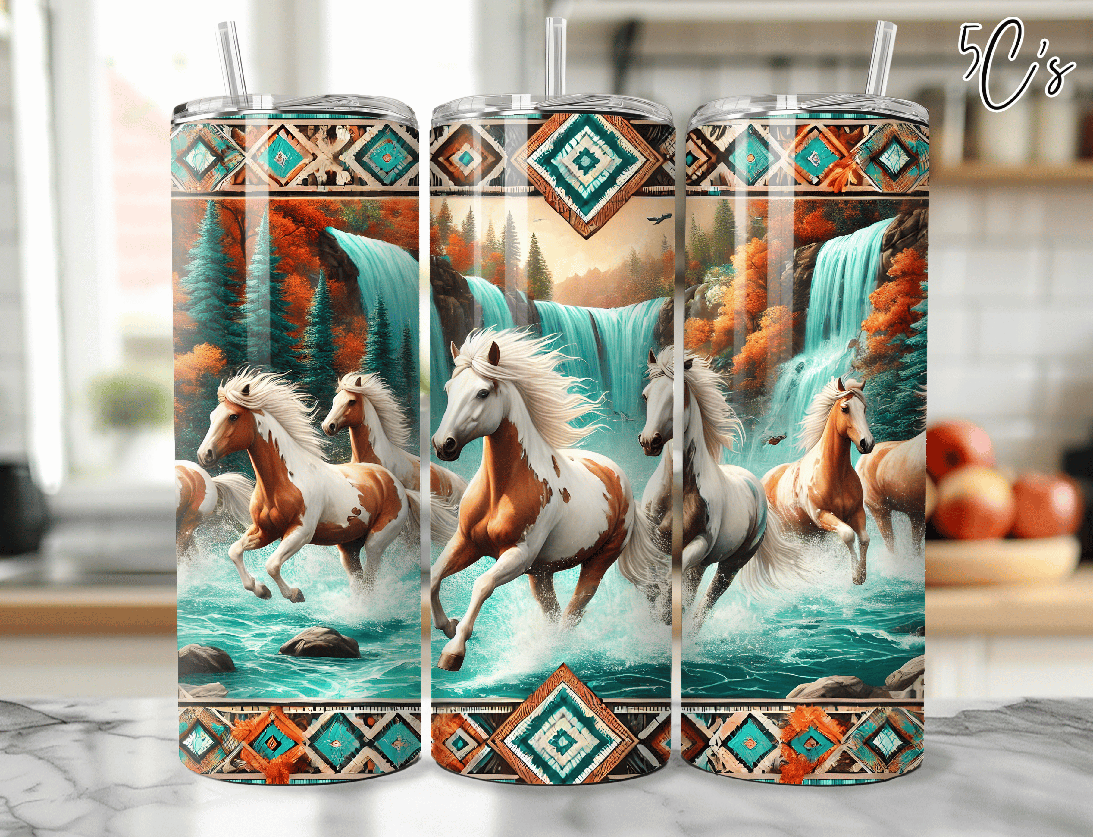Western Horse Tumbler