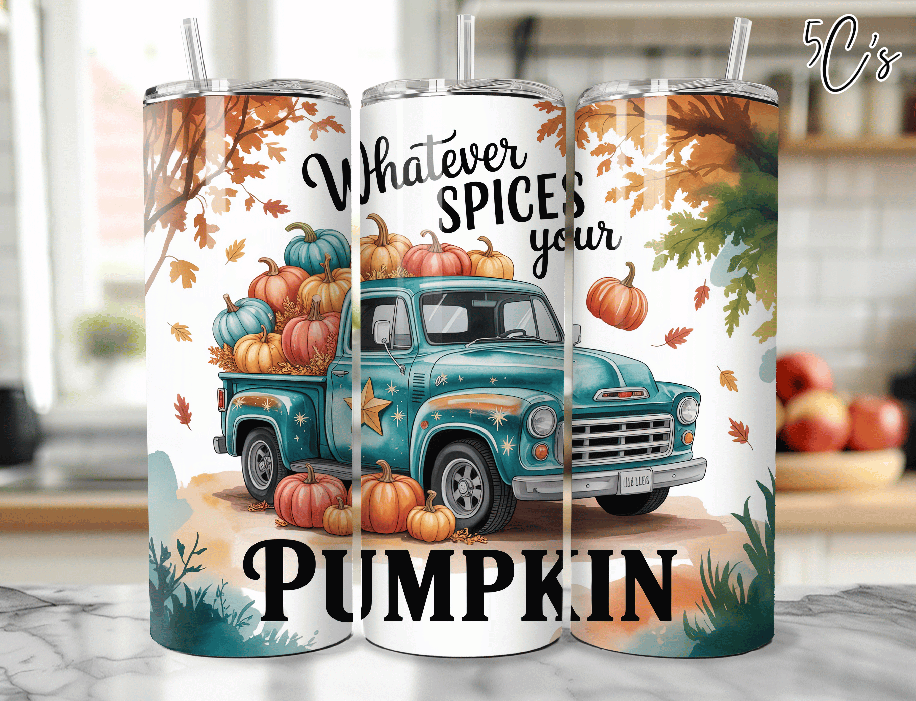 Whatever Spices Your Pumpkin Fall Truck Tumbler