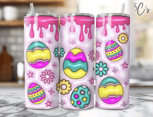 3D Colorful Easter Eggs Tumbler