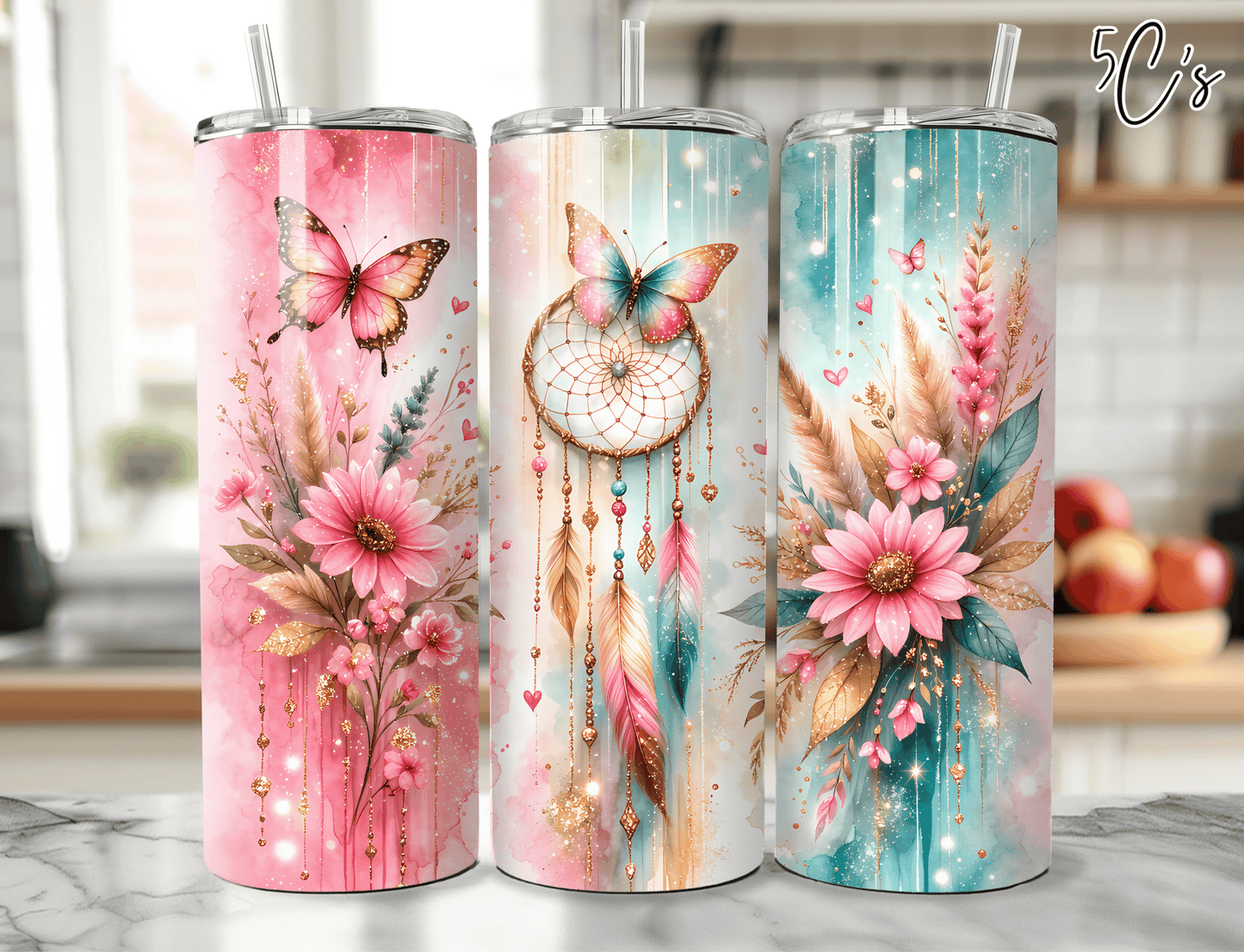 Dreamcatcher Florals Tumbler