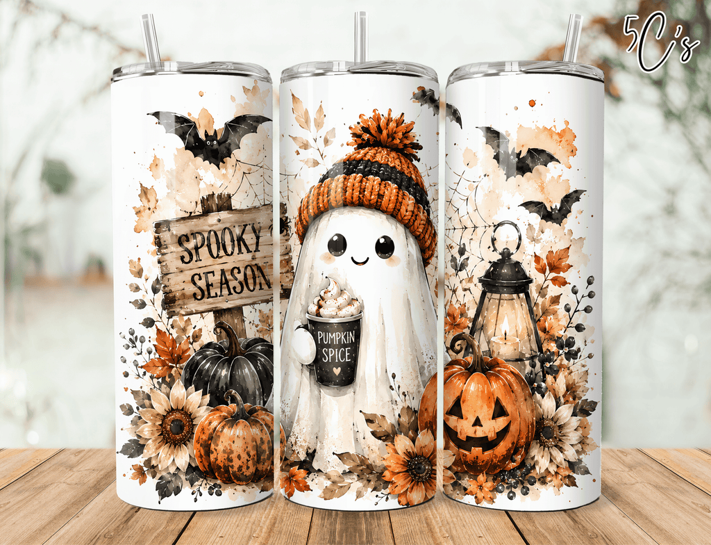 Spooky Season Halloween Ghost Tumbler